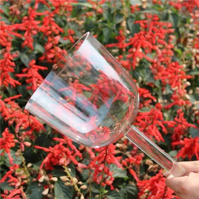 High Quality Clear Quartz Singing Bowl for Healing With Handle