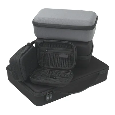 Custom Waterproof EVA Carrying Case with Oxford Fabric & PU Leather, Durable Travel Storage Bag with Zipper for Outdoor Use