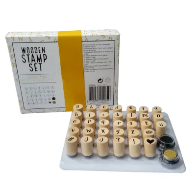 English Alphabet Wood Stamp  Seal Student Wood Seal Can Be Customized Private Seal
