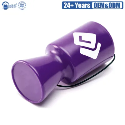 Secure Lock Donation Box Anti Theft Hand Held Collection Box Plastic for Fundraisers