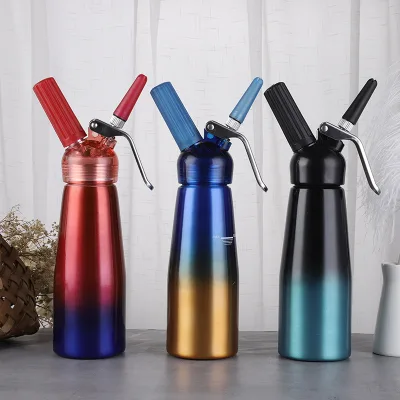 Customized 500ML Restaurant Professional Mini Cream Foam Maker Whipped Cream Dispenser Dessert Cake Dispenser Spray Guns