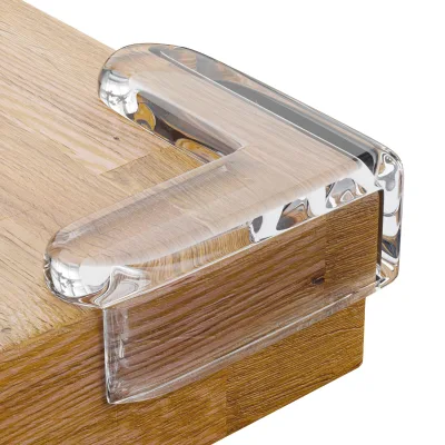 Hot Sale Clear Silicone L-Type Eco-friendly Children's Table Corner Protection Angle Guard for Kids