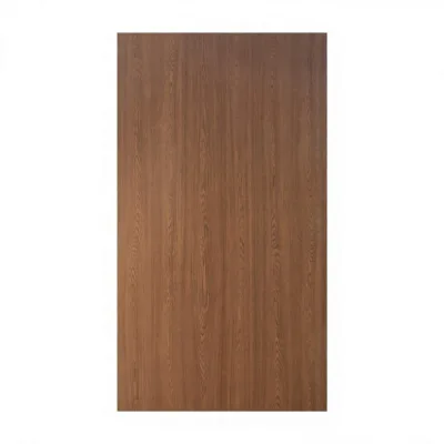 Cheap Plain Slab Okoume Wood Veneer Polymer Door Interior Modern Waterproof