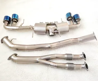 1:1 Replicate Custom 102mm R35-GTR Titanium Alloy Exhaust Catback Custom Service Only