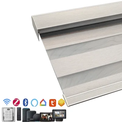 Custom Ready Made Zebra Roller Blinds Printer Jacquard Manual Smart Electric Zebra Blinds for Windows