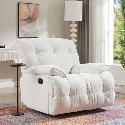 Comfortable Rotating Rocking Chair 360 Degree Leisure Sofa Chair Swivel Recliner Chair Sofa Easily Hold up to 350 Lbs