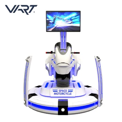 Multiplayer Car Vr Driving Simulator , White Motorcycle Racing Simulator for Game Zone