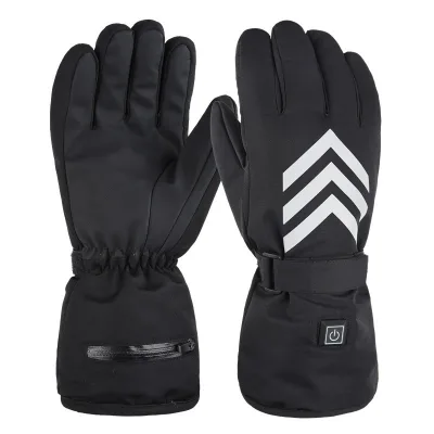 Adjustable Heat Electric Heated Gloves Waterproof Warm Gloves for Cold Weather Sports-for Motorcycle Riding Hunting Snowboarding