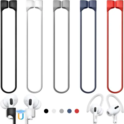 Factory Professional Soft Sport String Tether Lanyard Running Silicone Wire Cable Connector for AirPods Pro 1 2 3