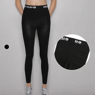 Women's Thickened Mid-Waist Indoor Sports Leggings Sweat Absorbent Plus Size Shapers Shapewear