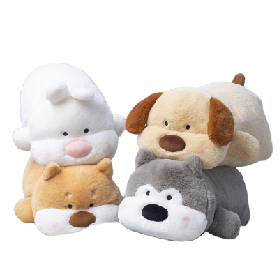 Hot Sale Wholesale Cute Animal Plush Toy Stuffed Animal Toy Soft Soothing Animal Pillow Dog Rabbit Decor Gift
