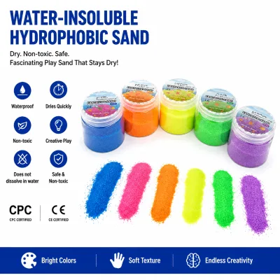 Amazing Hydrophobic Sand Available in Various Colors with Customizable Colors and Packaging Asbestos-free Certified and in Stock