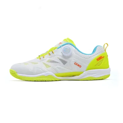 New GEWO JX-2503 Professional Durable Unisex Indoor Table Tennis Shoes by Button Style for Competition and Training