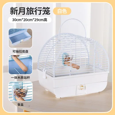 Parrot travel cage, bird cage for outdoor use, villa-style cage for budgies and cockatiels, portable outdoor bird cage