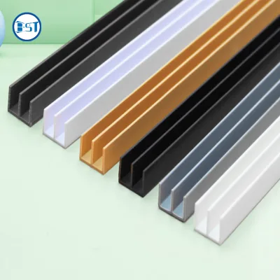 Custom Plastic Extrusions Manufacturer Size Sliding Door Track PVC ABS PP PE Plastic Sliding Door Track and Guides