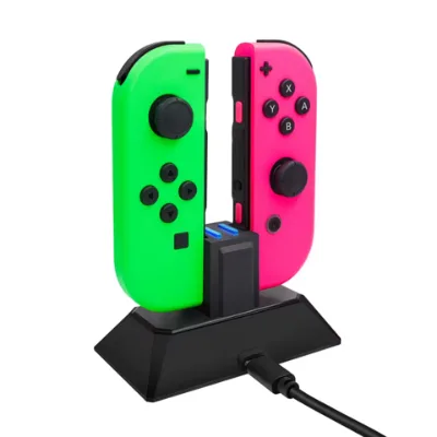 Charging Dock Compatible with Nintendo Switch for Joy Con & OLED Model Controller Charger Stand Station with Charging Cable