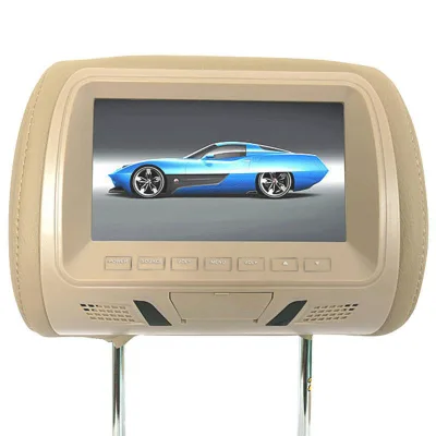 Universal 7 Inch TFT LED Screen Car MP5 Player Headrest Monitor Support AV/USB/SD Input/FM/Speaker/Car Camera