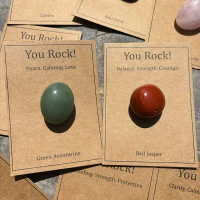 Wholesale Crystal Tumbled Stone Set Healing Stones Tumbled Stones with Card Gift