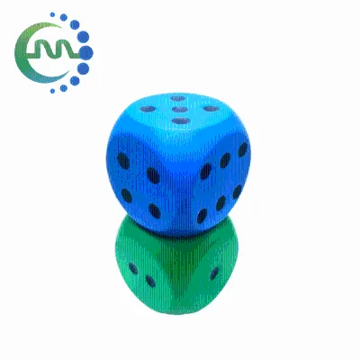 Custom LOGO Promotional Gift PU Foam Cube Foam Dice Round Corner PU Foam Exercise Dice for Yoga Workout