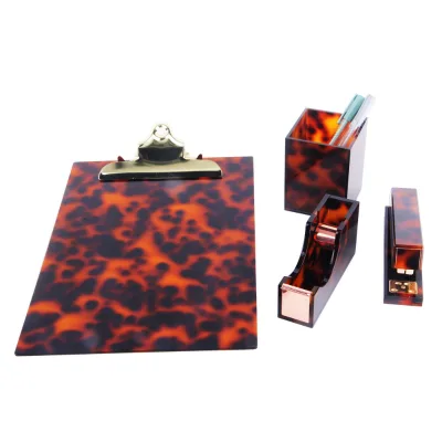 Acrylic Tortoiseshell Office A4 Cardboard Clip Wholesale Office Accessories Tortoiseshell Letter Size A4 Clipboard Made