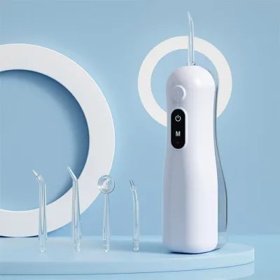 Electric Water Flosser Portable Outdoor Manual USB Charging Compact Home Use with English Support