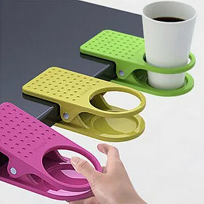 Tea Saucer Holder Creative Large Rectangular Desk or Table Side Cup Plastic Holder with Modern and Simple Design for Office Use
