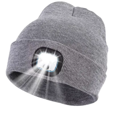 Wholesale Camping Lighting Super Bright Flashing Alarm Mode 4 LED Portable USB Rechargeable IP65 Rated New Hat Lamp Lighted