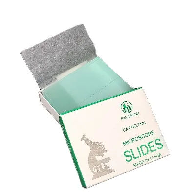 7105 High Quality 50pcs/box End Frosted Ground Edges Microscope Slides