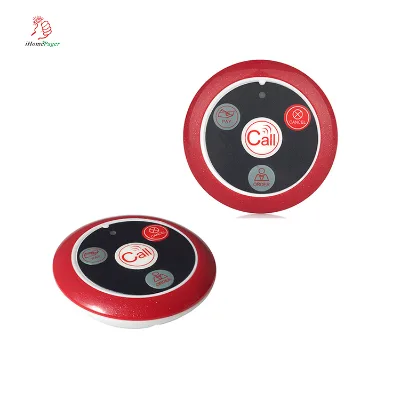 Freequeue SYT200-4 China Supply Cheap Price Wireless Pager Four Keys Push Button Red 1000m Range for Restaurant Cafe Hotel
