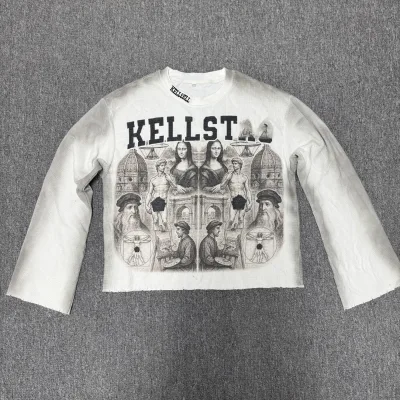 Customized 100% Cotton Knitted Hip-Hop Pattern Waffle T-Shirt Stylish Collar Front-Personalized DTG Printed Logo Plus Size High