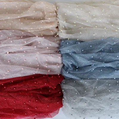 Bronzing Beaded Lace Fabric DIY Hand Sewing Accessories