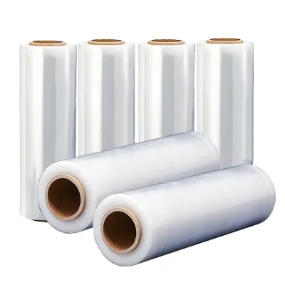 Value PE Stretch Film LLDPE Material Pallet Wrapping Film for Supermarket Promotion Grocery Clear/Custom Color Custom Sizes