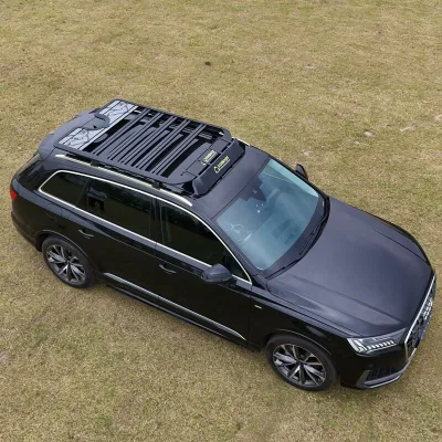 Aluminum Alloy Roof Rack for Audi Q5/Q5L/Q3/Q7 & A4/A6 All-Road; Side-Step Ladder & Dedicated Roof Platform