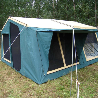 Outdoor Camping Waterproof Rib Stop Canvas Camper Trailer Tent