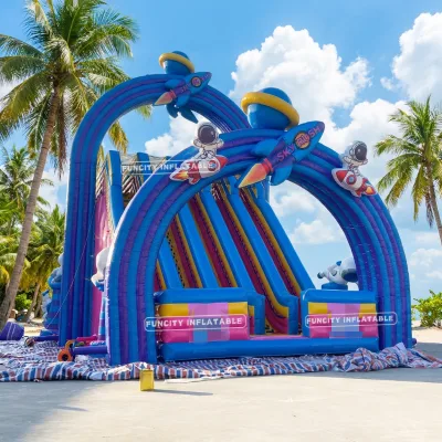 Funcity CE EN14960 Certified 2 Years Warranty Commercial Use Amusement Park Inflatable Jumping Castle PVC Material Customized