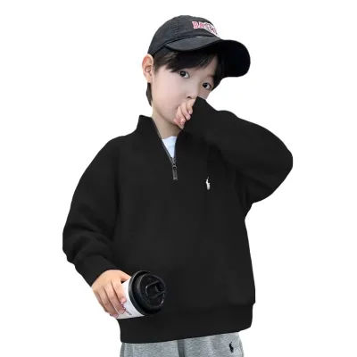 Children Sweatshirt and Sweatpants Suit Thickened 2025 Autumn and Winter Boys and Girls Baby Hooded Suit