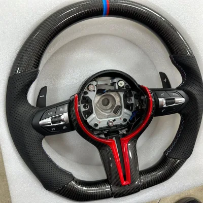 Factory Modified Version Car Performance Leather Steering Wheel Carbon Fiber Steering Wheel for Car X1 X2 X3 X4 X5 X6 Series