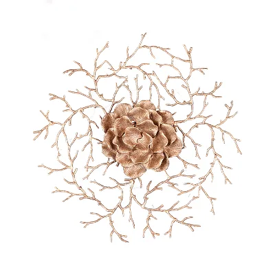 High quality hot sale fancy gold brown indoor decorative wall sconce