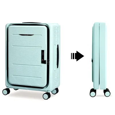24 Inch PP Foldable Rolling Suitcase High Quality Luggage Travel Bags with TSA Lock Cheap Price Maletas for Travel