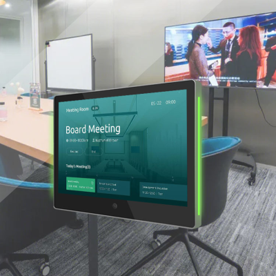 Sinmar Wall Mount Digital Conference Schedule Display Meeting Room Poe Capacitive Lcd Touch Screen Pc Monitor Panel Display