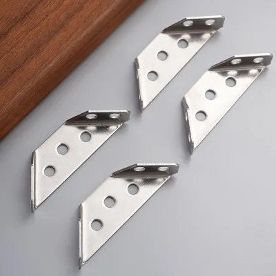 Stainless Steel Thickened Multi-Functional Anti-collision Corner Bracket Triangle Bracket 90 Table Chair Fixer Cabinet