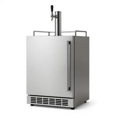 Outdoor Stainless Steel Single Kegerator Commercial Automatic Draft Beer Dispenser with Tap Tower
