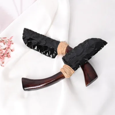 High Quality Natural Healing Crystal Stones Crystal Crafts Crystal Obsidian Knife for Decoration