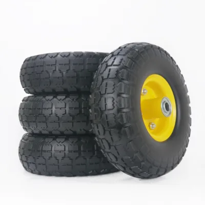 Hanak 10" PU Foam New Restaurant Utility Dolly Hand Truck Cart with Flat Free Air Less Tires 150kg Load Capacity