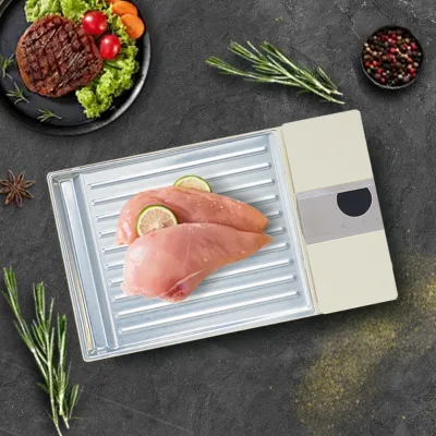 Fast Frozen Food Thawing Tray Multi-Function Household Thawing Board Safety Defrosting Tool for Meat & Poultry for BBQ