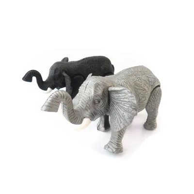 Intelligent Cute Wind up Toys Mini Plastic Elephant Toy for Promotion