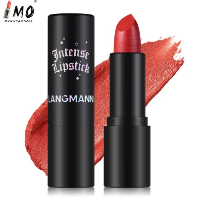 Vegan Moisturizing Waterproof Long-Lasting Mineral Lipstick with Shimmer Diamond Carved Finish (Stick)