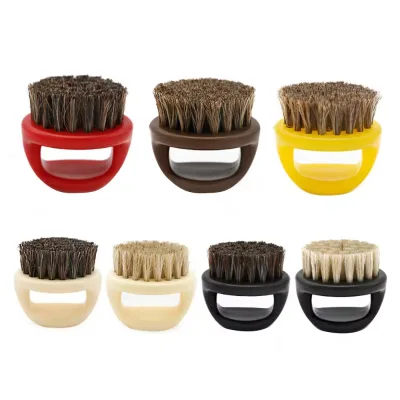 Customized Professional Salon Men's Shaving Brush with Super Badger Hair Resin Handle Easy Clean Small Size for Hair Beard Care
