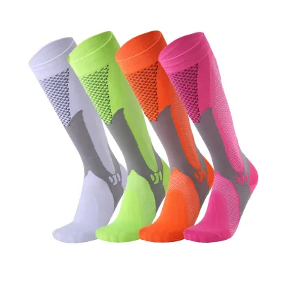 Outdoor Compression Knee High Socks Performance Sports Tube Socks Running Cycling Training