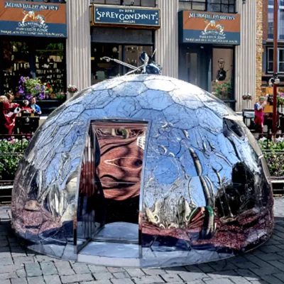Custom Size 5m PC Clear Bubble Mirror Green House Waterproof Dome Tent for Outdoor Cafes & Hotels Villa Park Use